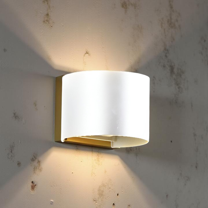 Nordic Round Shaped Waterproof Outdoor Wall Light