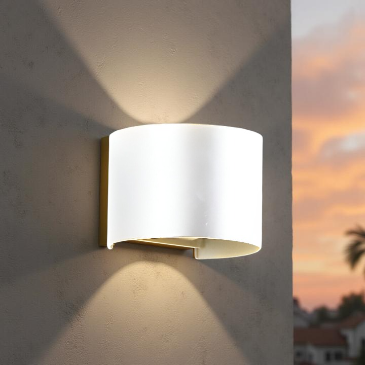 Nordic Round Shaped Waterproof Outdoor Wall Light