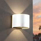 Nordic Round Shaped Waterproof Outdoor Wall Light