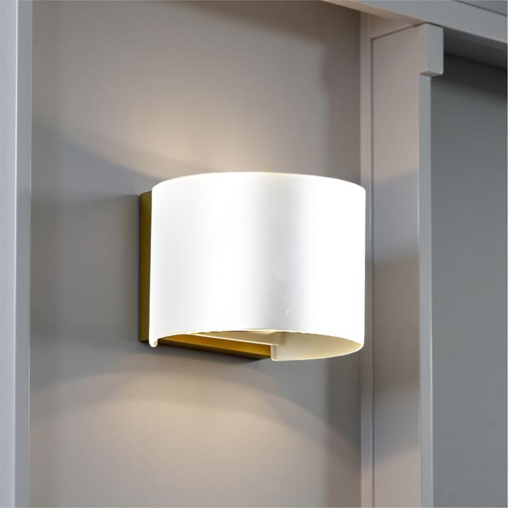 Nordic Round Shaped Waterproof Outdoor Wall Light