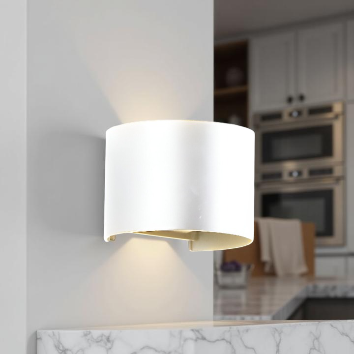 Nordic Round Shaped Waterproof Outdoor Wall Light