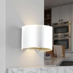 Nordic Round Shaped Waterproof Outdoor Wall Light
