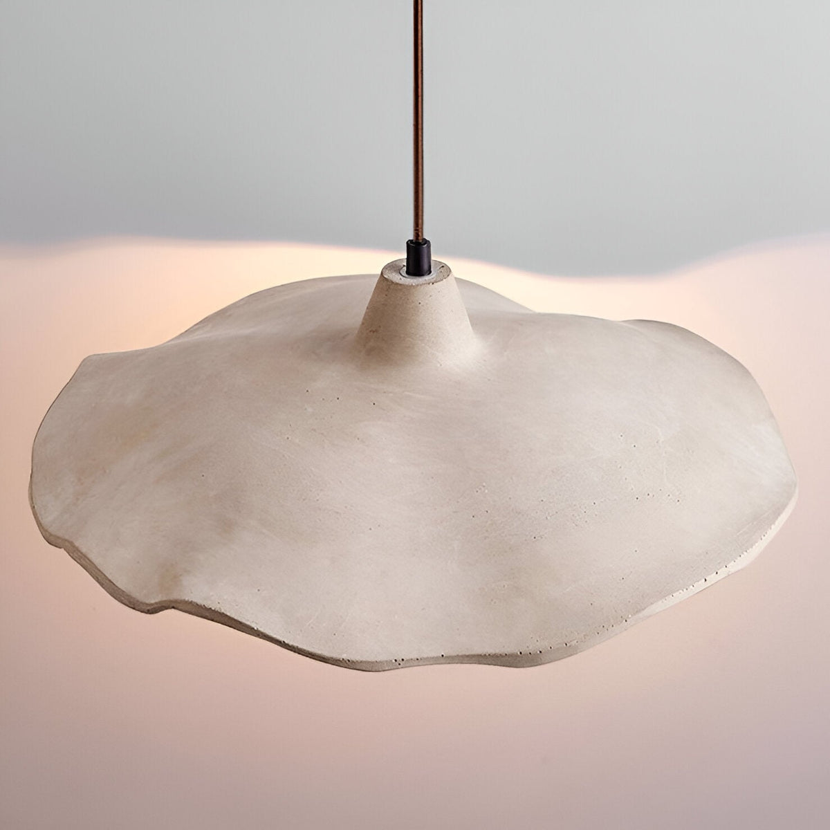 Nordic Wabi Sabi Flower Shaped Cement Pendant Light