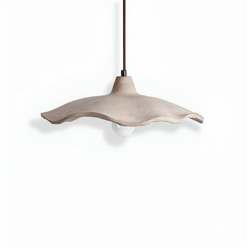 Nordic Wabi Sabi Flower Shaped Cement Pendant Light