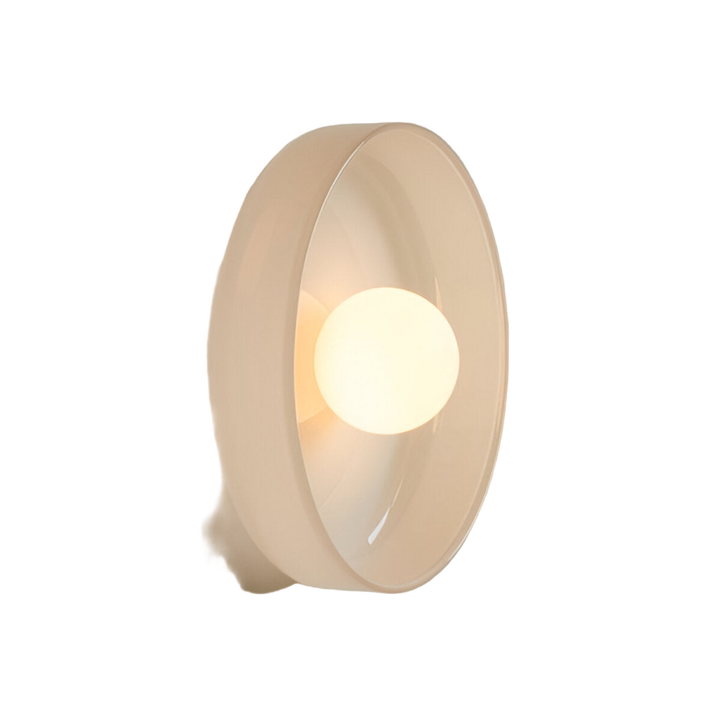 Nordic Glass Olive Disc Wall and Ceiling Light