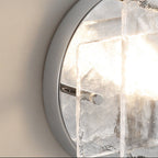 Lustra Chrome Glass Industrial Wall Light