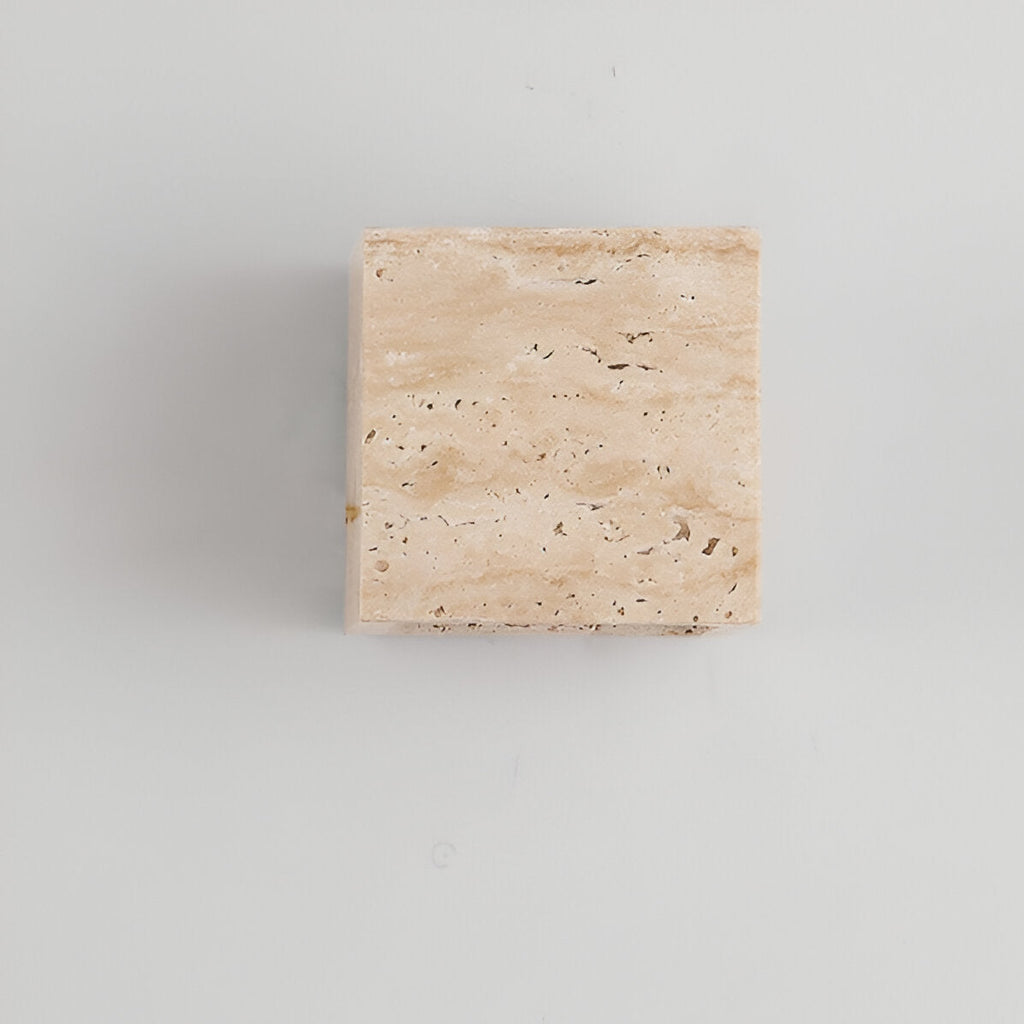 Travertine Stone Minimalist Outdoor LED Wall Light