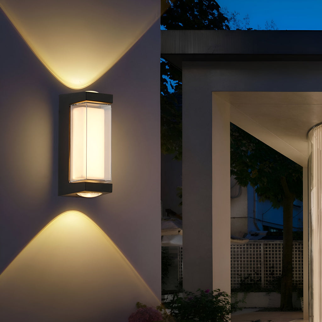 Nordic Up Down Acrylic Waterproof Minimalist Outdoor Wall Light