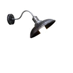 Industrial Bowl Shaped Iron Outdoor Wall Light