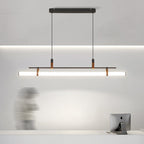 Inari Modern Linear Metal Pendant Light, Black/Gold