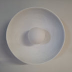 Retro Resin Ceramic-style Round Wall Sconce LED 1-light