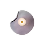 Nordic Curved Glass Japandi Style Glass LED Wall Light