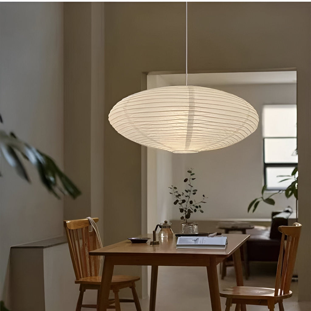 The Mist Shard Japandi Paper Pendant Light