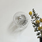 Clara Rays Contemporary Brass Glass Ceiling Light