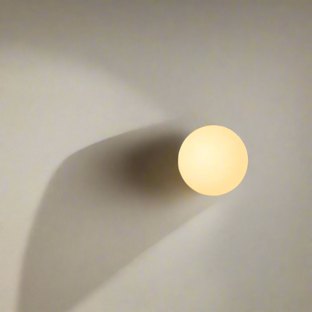 Dioscuri Minimalist Round Glass Wall Light