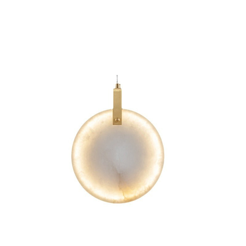 Lorenzo Single Alabaster Marble Pendant Light