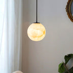 Alabaster Globe Modern Pendant Light