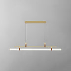 Inari Modern Linear Metal Pendant Light, Black/Gold