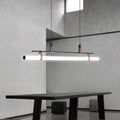 Inari Modern Linear Metal Pendant Light, Black/Gold