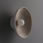 Retro Resin Ceramic-style Round Wall Sconce LED 1-light