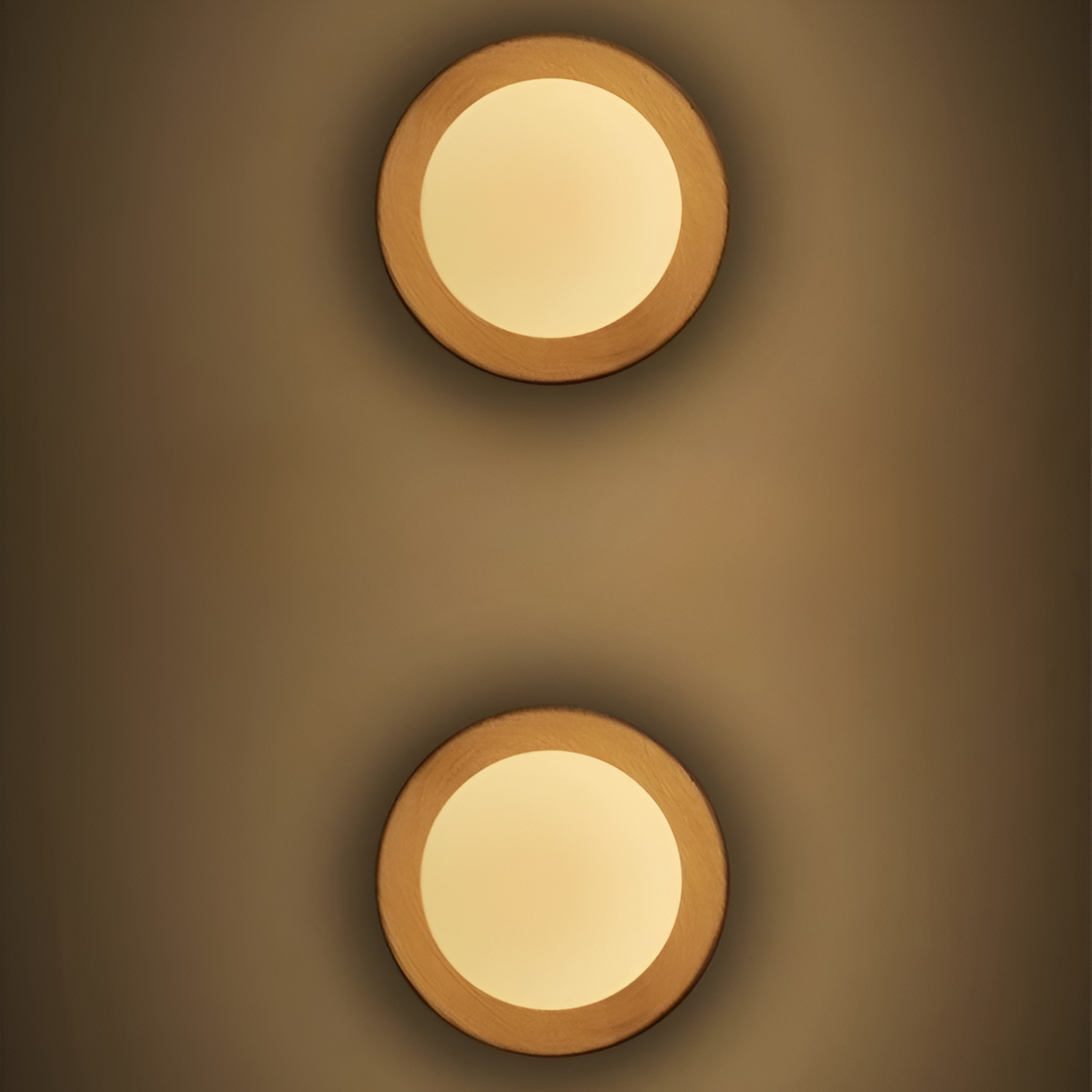 Nordic Minimalist Natural Wood LED Wall Light
