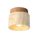 The Stone Travertine Japandi Ceiling Fixture