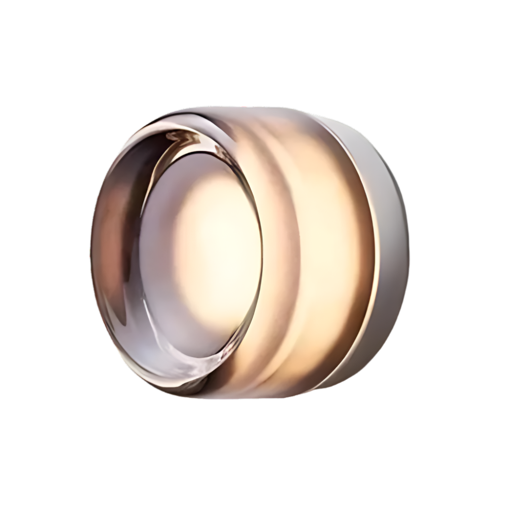 Nordic Luminous Dimple Glass Modern Wall Light