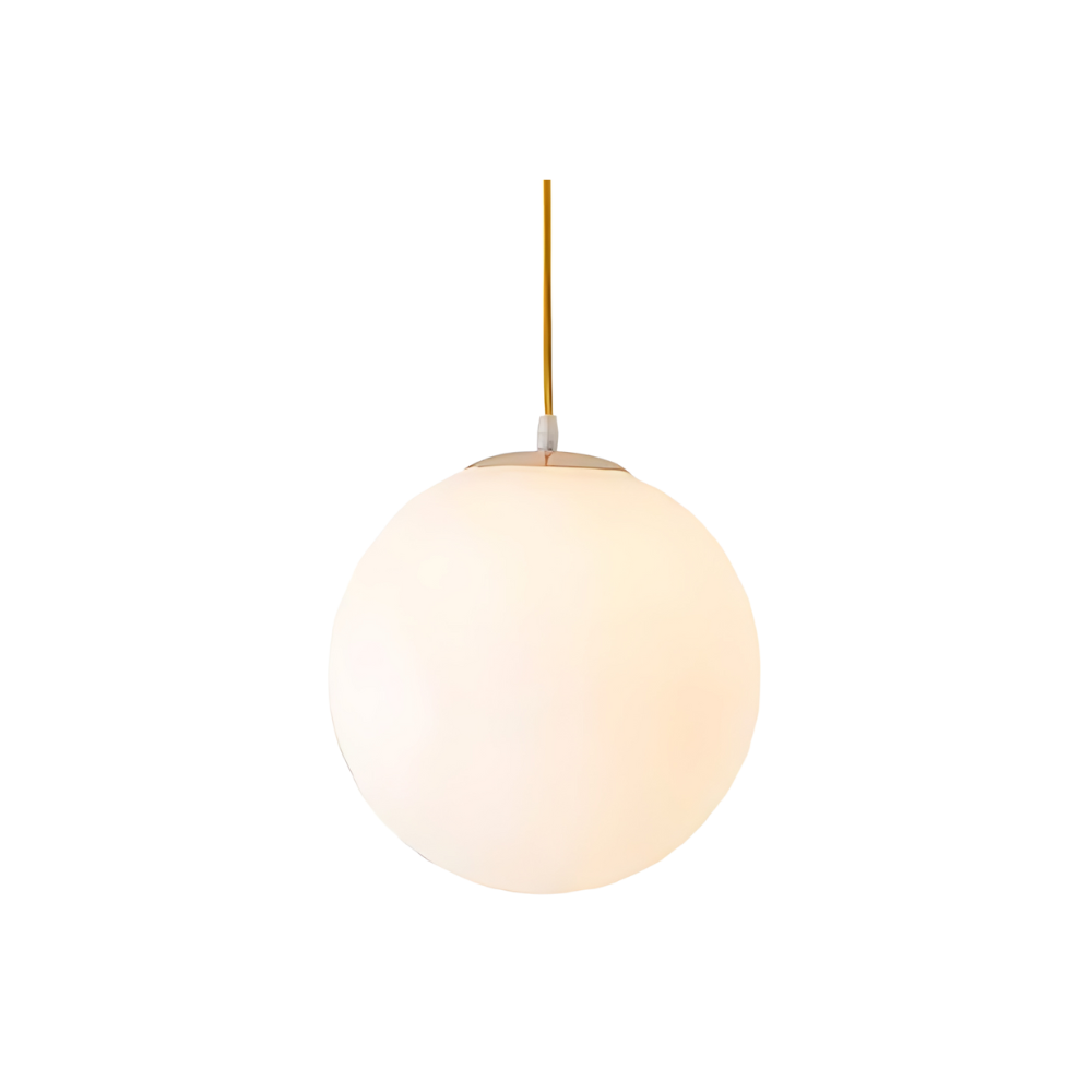 Nordic Globe Milky Glass Pendant Light