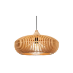 The Halo of Zen Japandi Wood Pendant Light