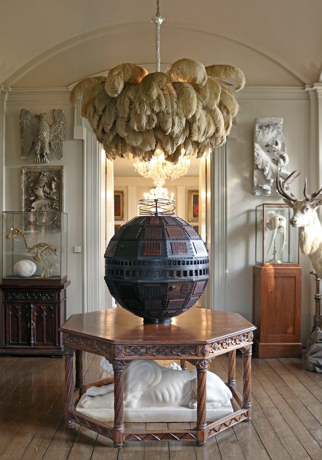 Ostrich Feather Chandeliers
