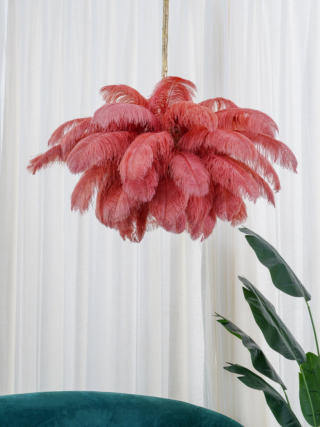 Ostrich Feather Chandeliers