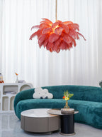 Ostrich Feather Chandeliers