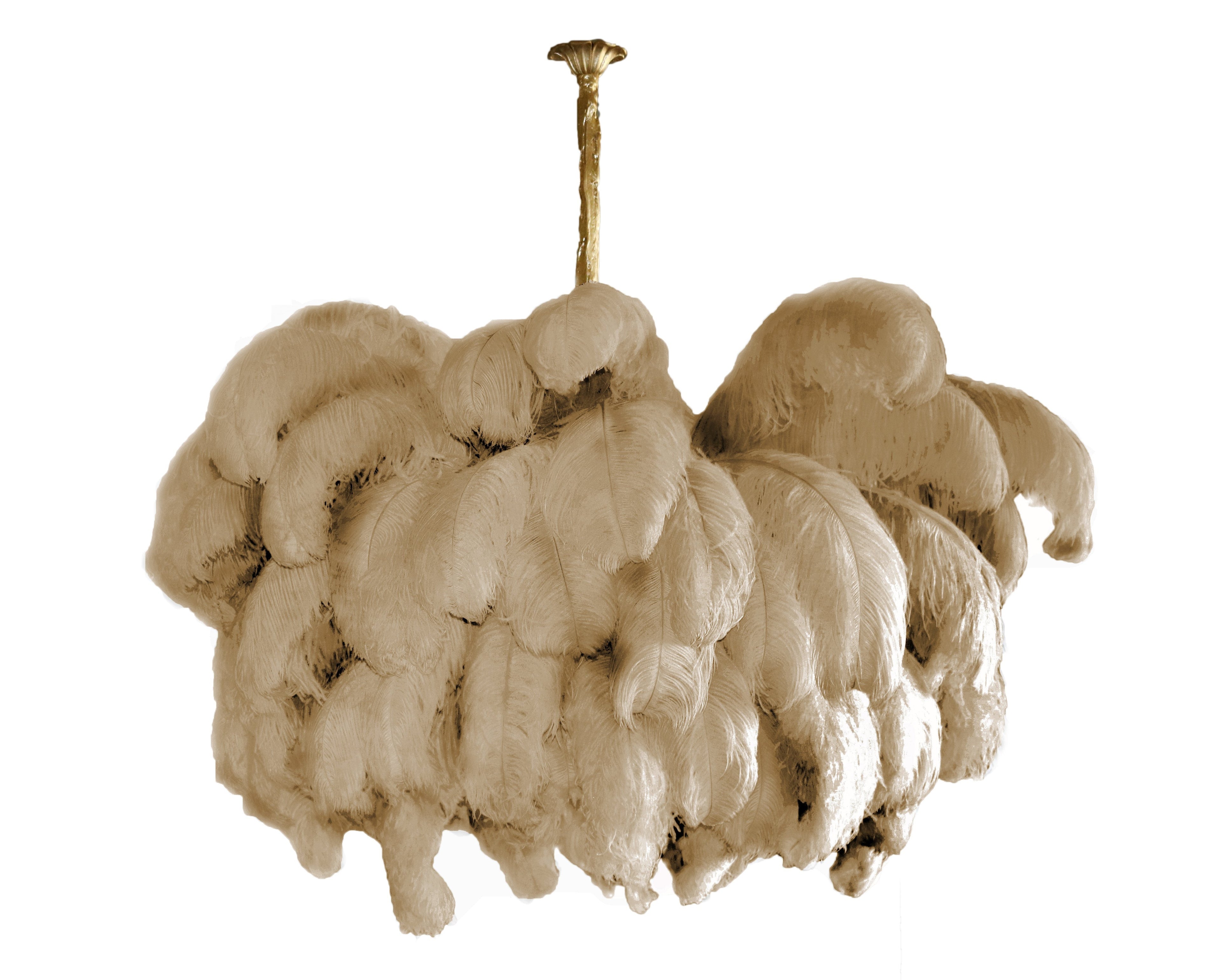 Ostrich Feather Chandeliers