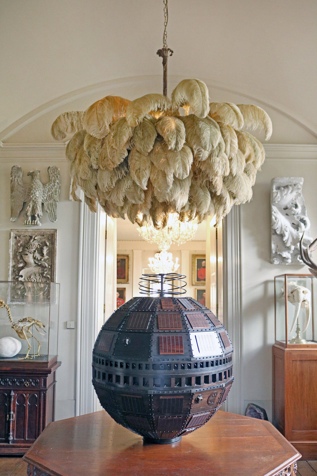 Ostrich Feather Chandeliers