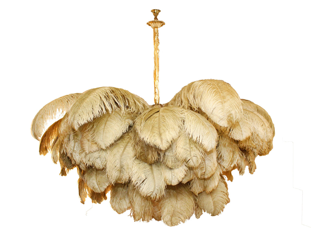 Ostrich Feather Chandeliers