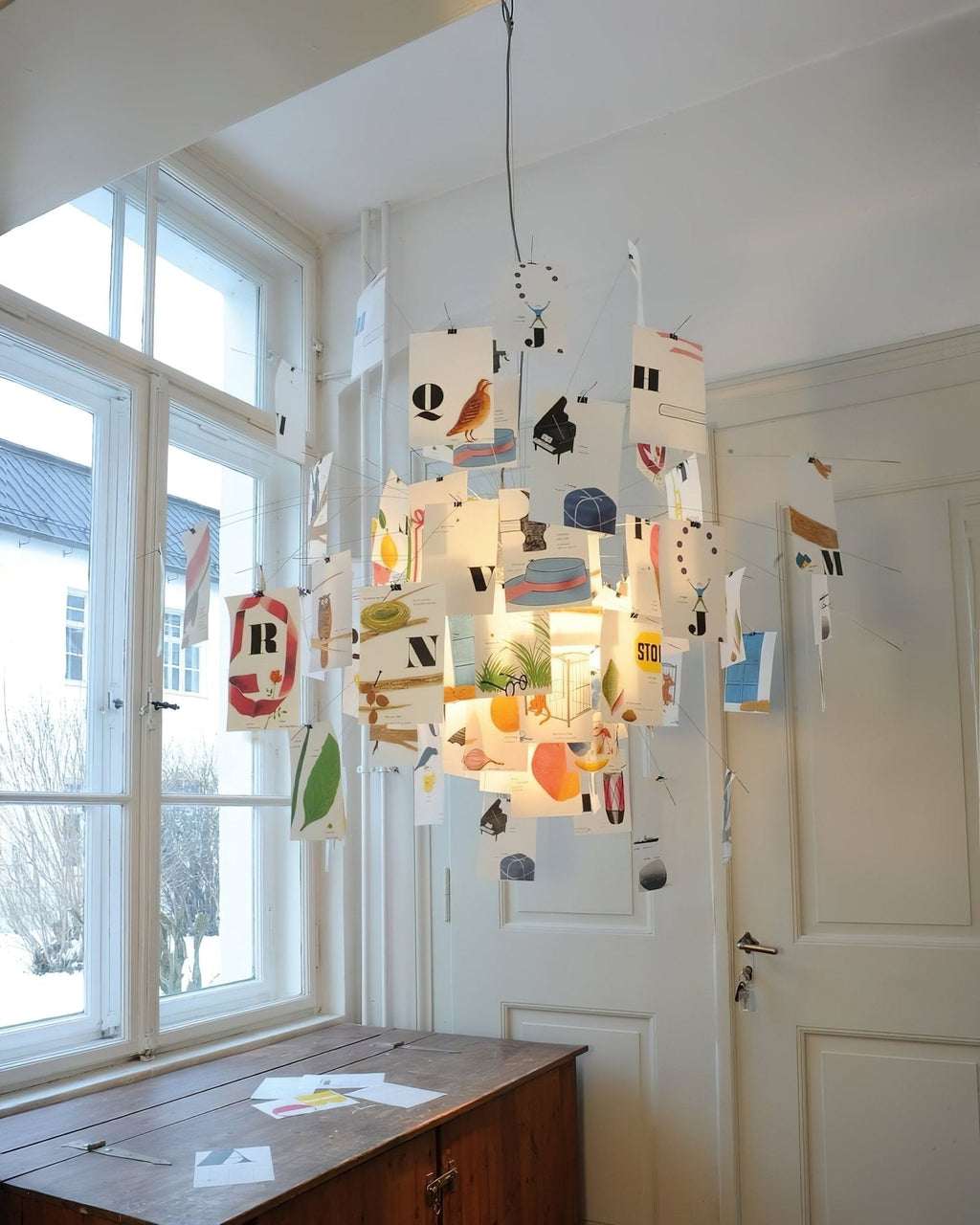 Customizable Creative Paper Chandelier