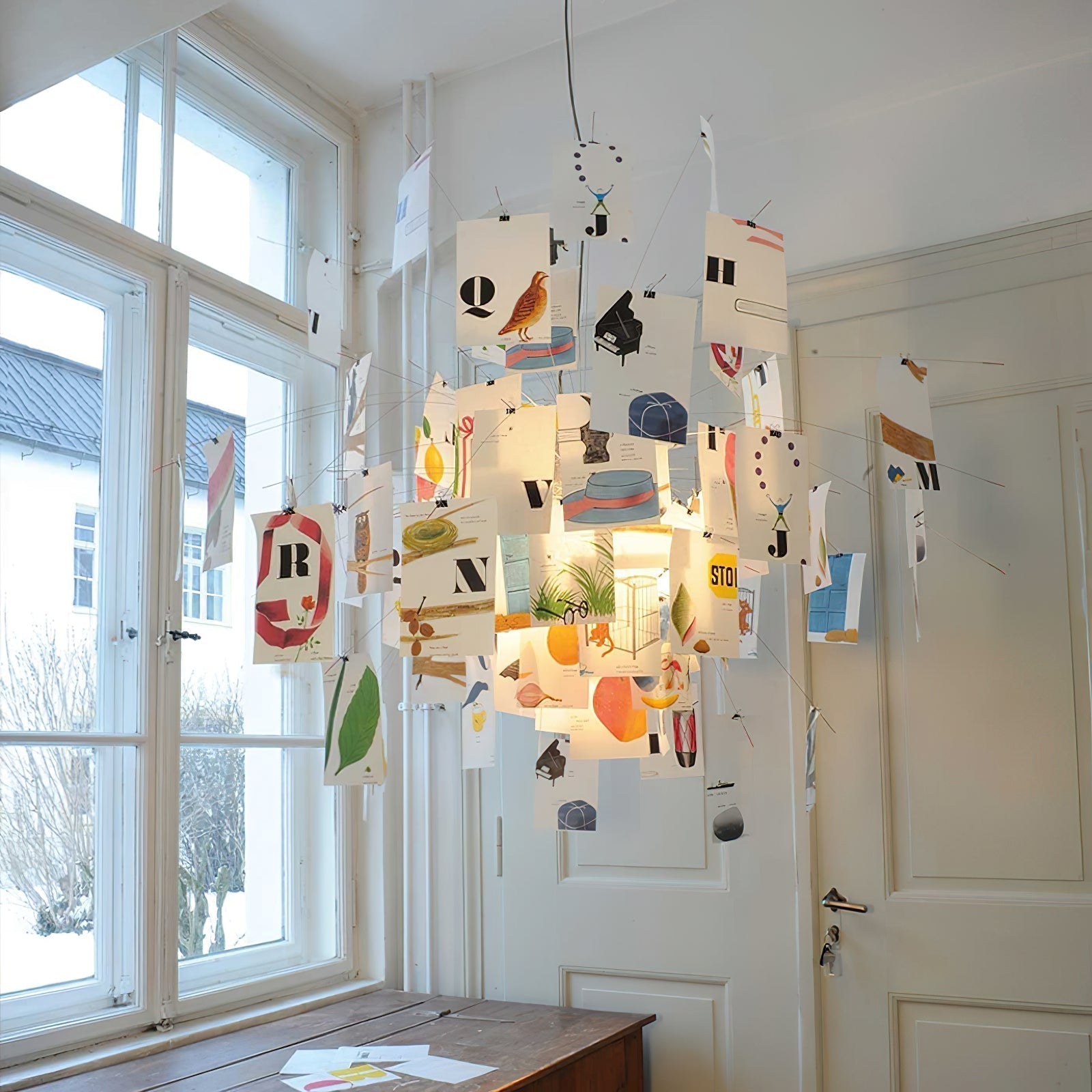 Customizable Creative Paper Chandelier