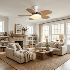 Petalo Nordic Petal-Shaped Acrylic Ceiling Fan Light