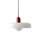 Luminous Halo Modern Glass Pendant Light
