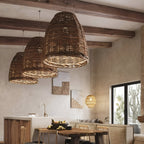 Retro Handmade Bamboo Rattan Pendant Light