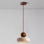 Retro Wabi-Sabi Travertine Pendant Light