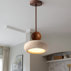 Retro Wabi-Sabi Travertine Pendant Light