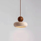Retro Wabi-Sabi Travertine Pendant Light