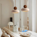 Retro Wabi-Sabi Travertine Pendant Light