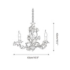 Evelisse Vintage White Chandelier