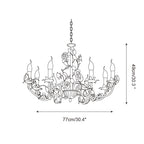 Evelisse Vintage White Chandelier