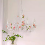 Evelisse Vintage White Chandelier