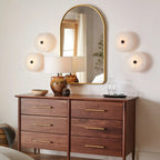 Ankeny Minimalist Alabaster Ceiling and Wall Light