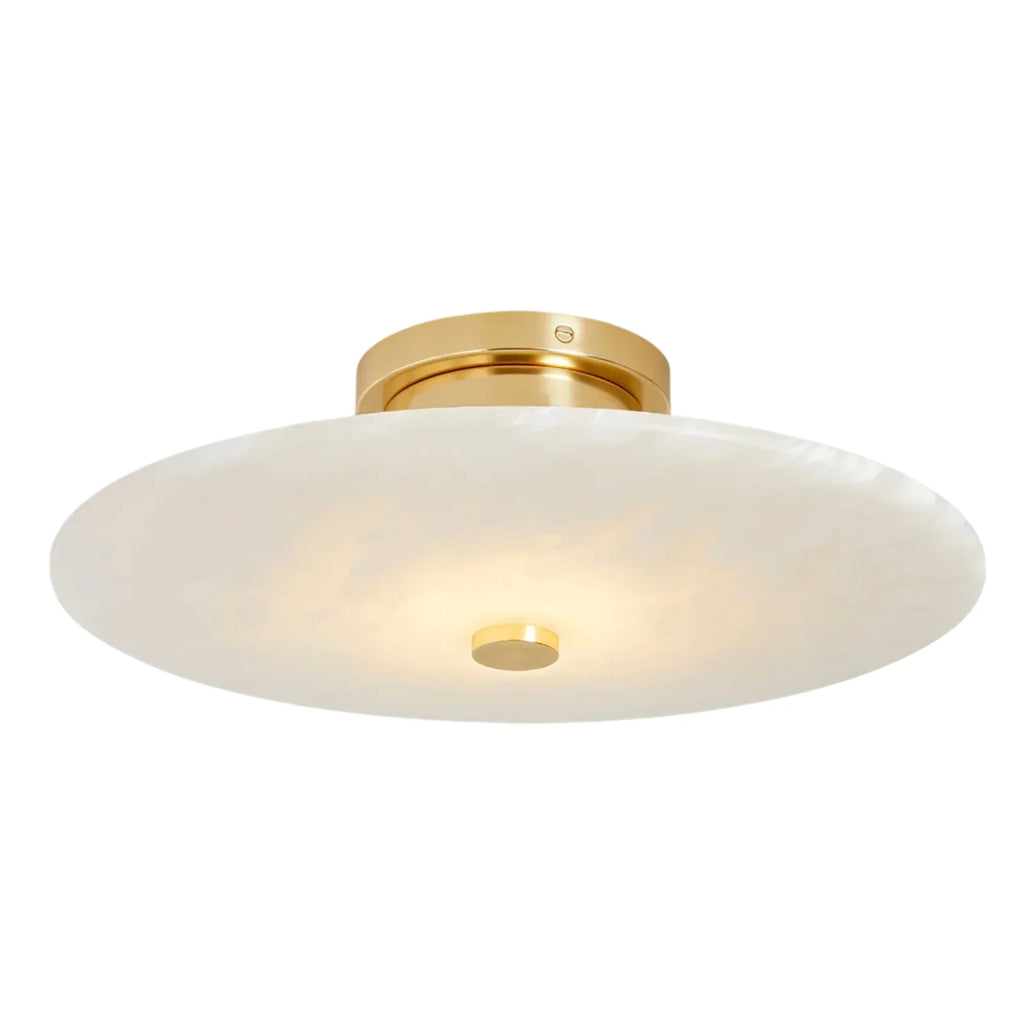 Ankeny Minimalist Alabaster Ceiling and Wall Light