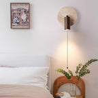 Travertine Modern Rotatable Bedside Wall Light